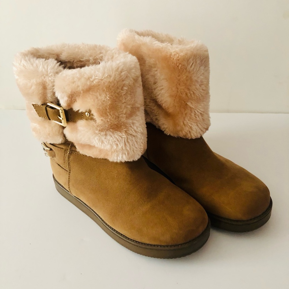 Tan Faux Fur Boots
